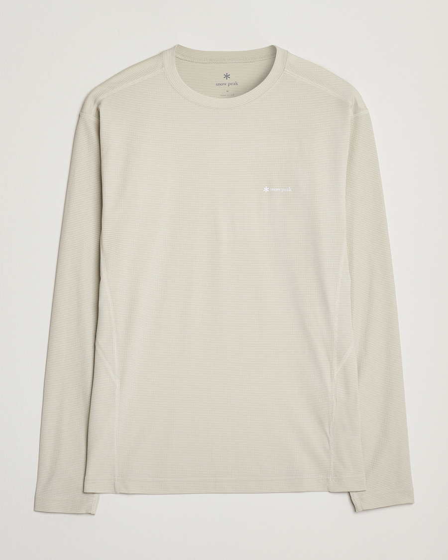 Mies | T-paidat | Snow Peak | Power Dry Long Sleeve T-Shirt Ivory