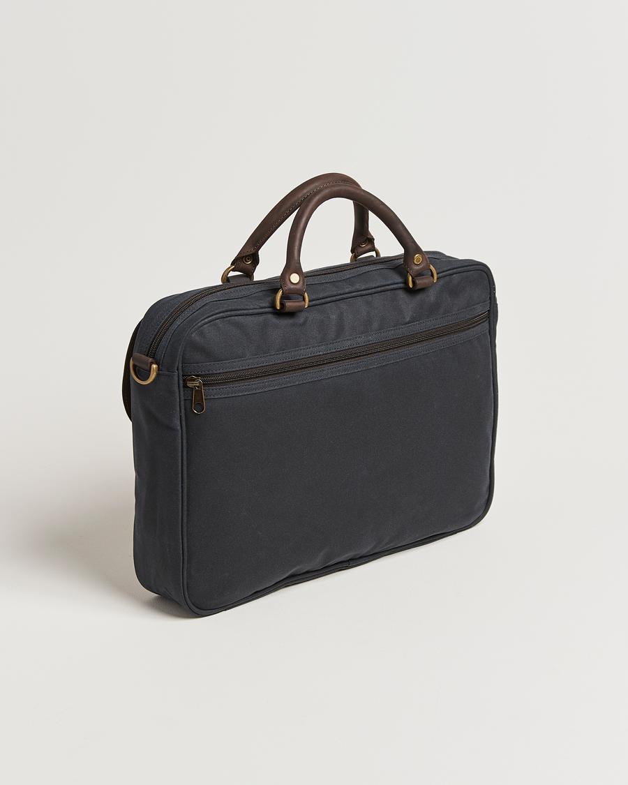 Mies | Laukut | Barbour Lifestyle | Wax Leather Briefcase Navy