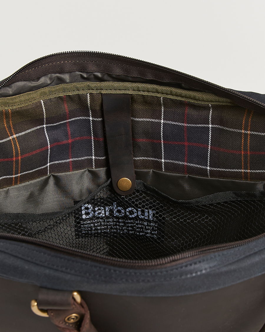 Mies | Laukut | Barbour Lifestyle | Wax Leather Briefcase Navy