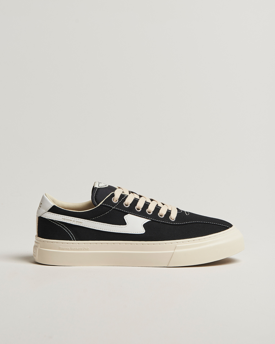 Mies | Tennarit | Stepney Workers Club | Dellow S-Strike Cupsole Canvas Sneaker Black/White