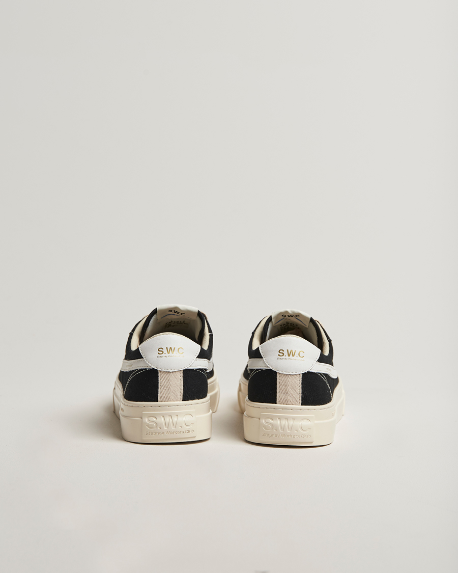 Mies | Tennarit | Stepney Workers Club | Dellow S-Strike Cupsole Canvas Sneaker Black/White