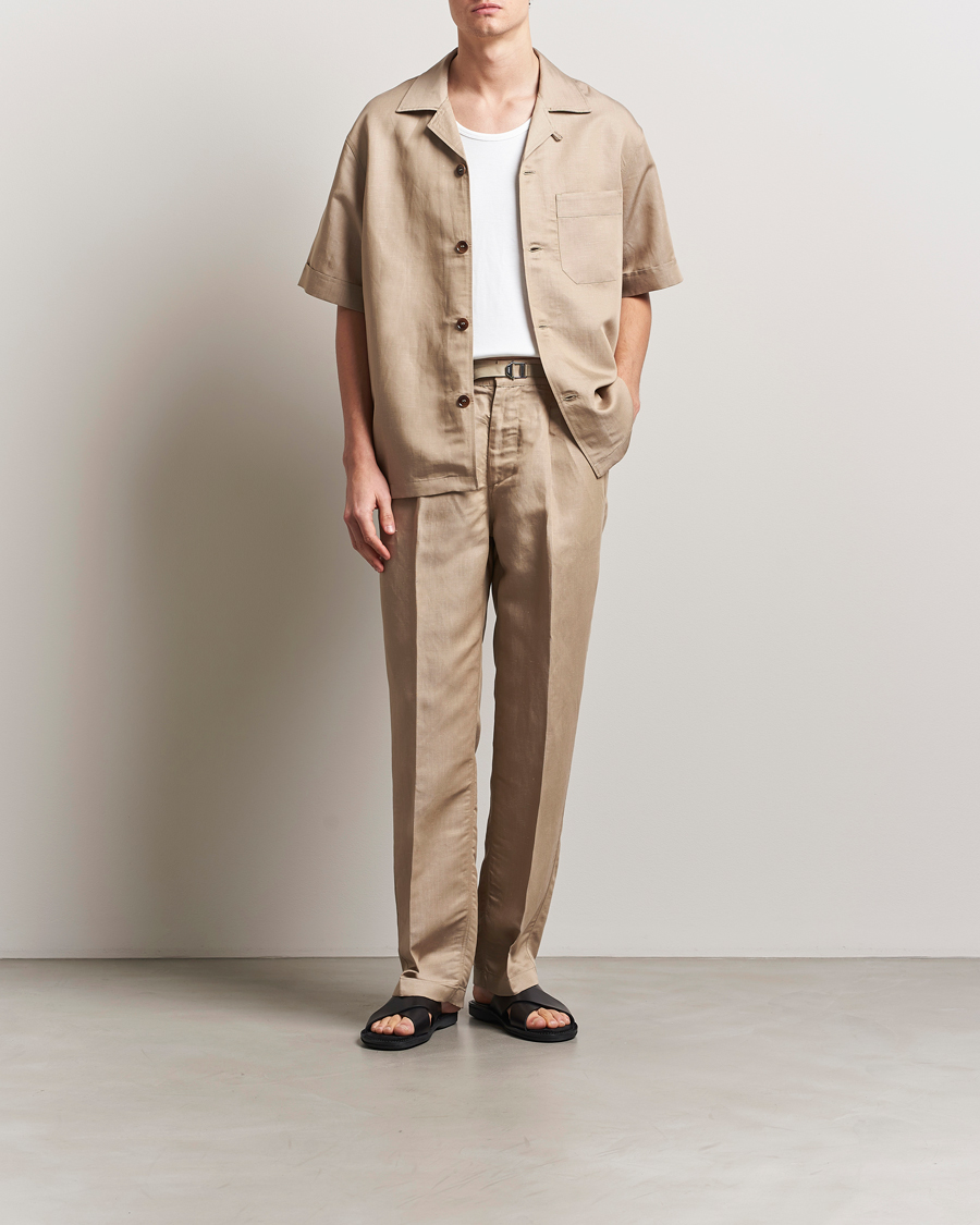 Mies | Kauluspaidat | CDLP | Camp Collar Shirt Hazel Beige