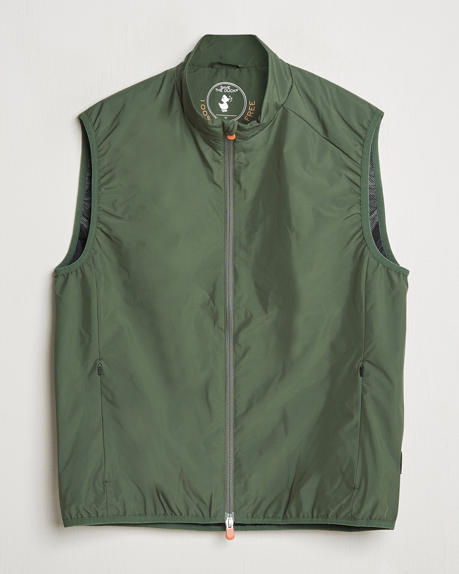 Mies | Takit | Save The Duck | Mars Wind/Water Resistant Vest Thyme Green