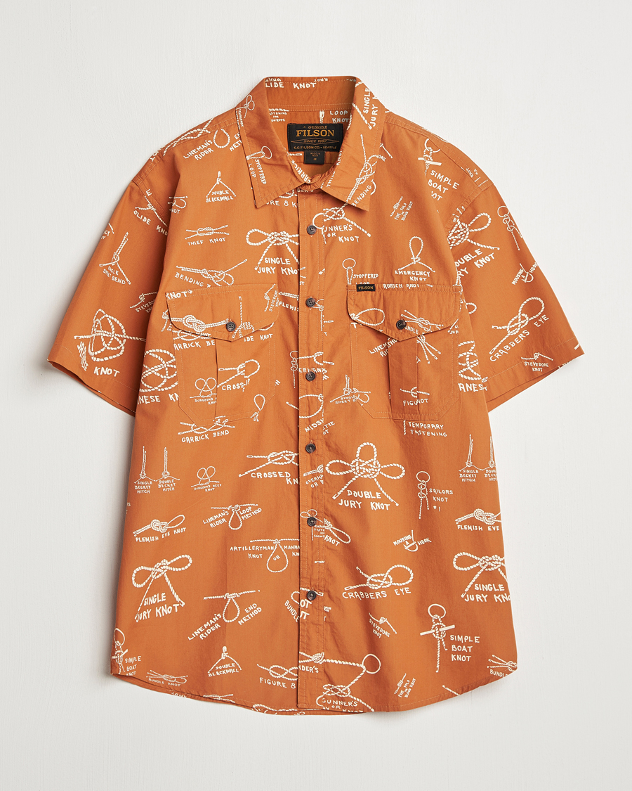 Mies | Kauluspaidat | Filson | Washed Short Sleeve Shirt Bourbon
