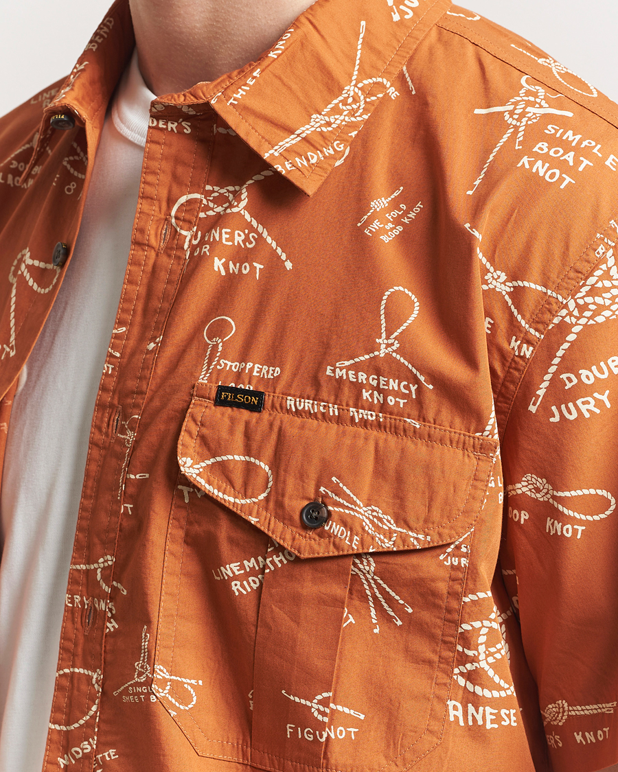 Mies | Kauluspaidat | Filson | Washed Short Sleeve Shirt Bourbon