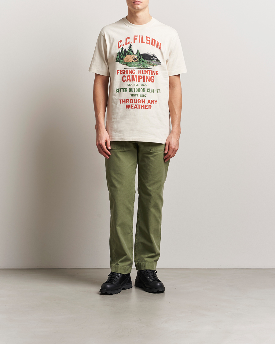 Mies | T-paidat | Filson | Frontier Graphic T-Shirt Birch