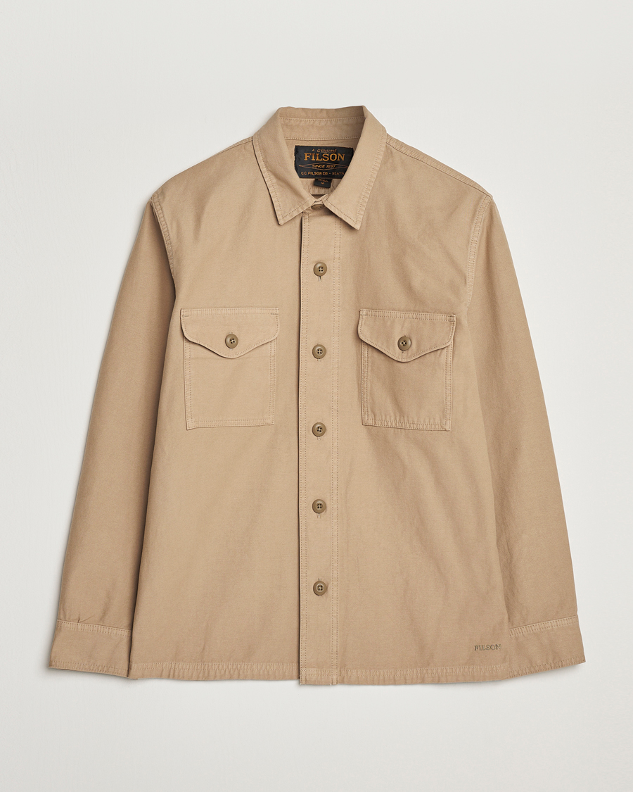 Mies | Kauluspaidat | Filson | Reverse Sateen Jac-Shirt Gray Khaki