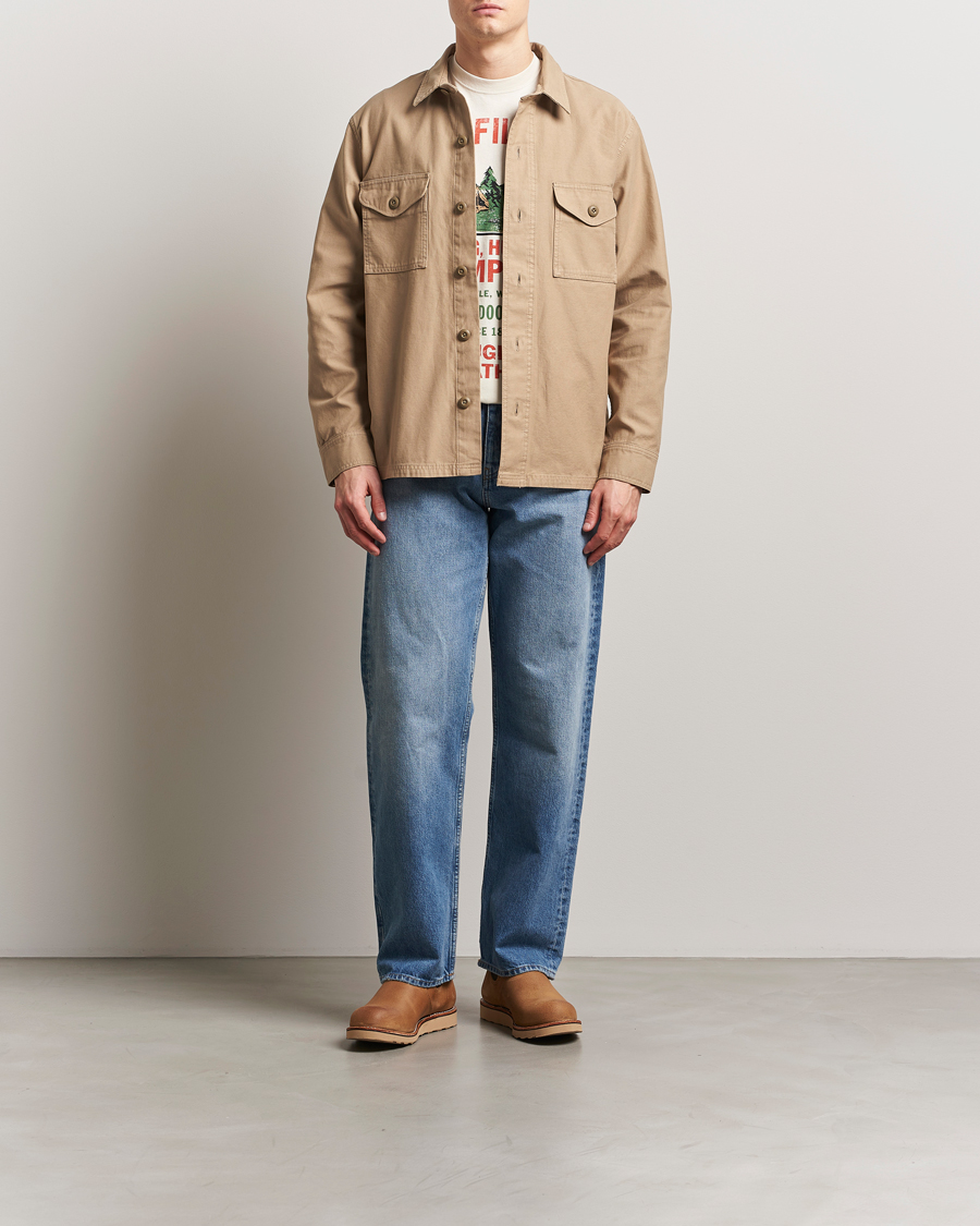 Mies | Kauluspaidat | Filson | Reverse Sateen Jac-Shirt Gray Khaki