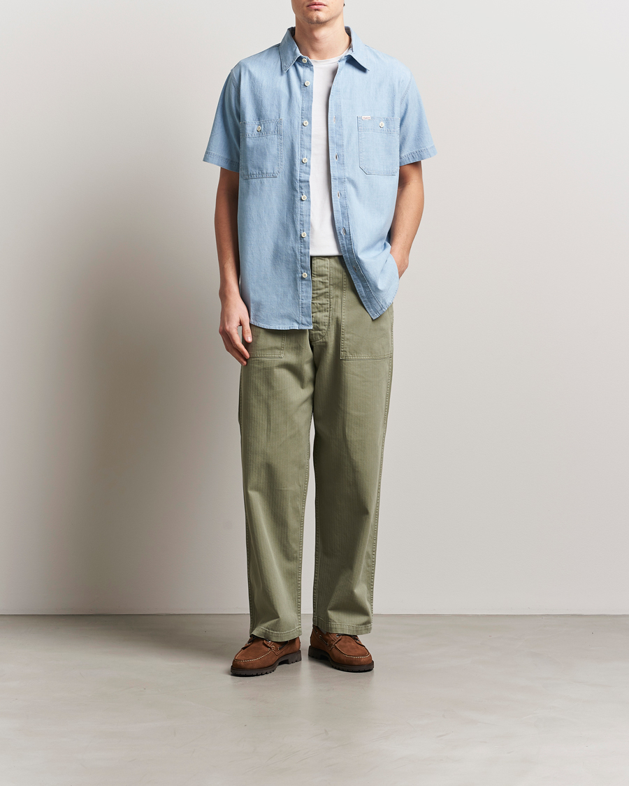 Mies | Kauluspaidat | Filson | Short Sleeve Chambray Shirt Light Indigo
