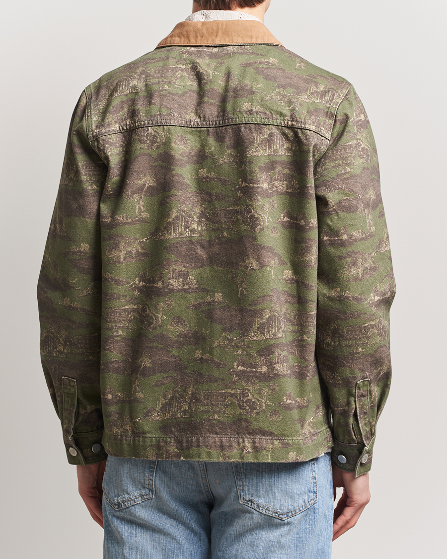 Mies | Kauluspaidat | LES DEUX | Layton AOP Denim Overshirt Camo
