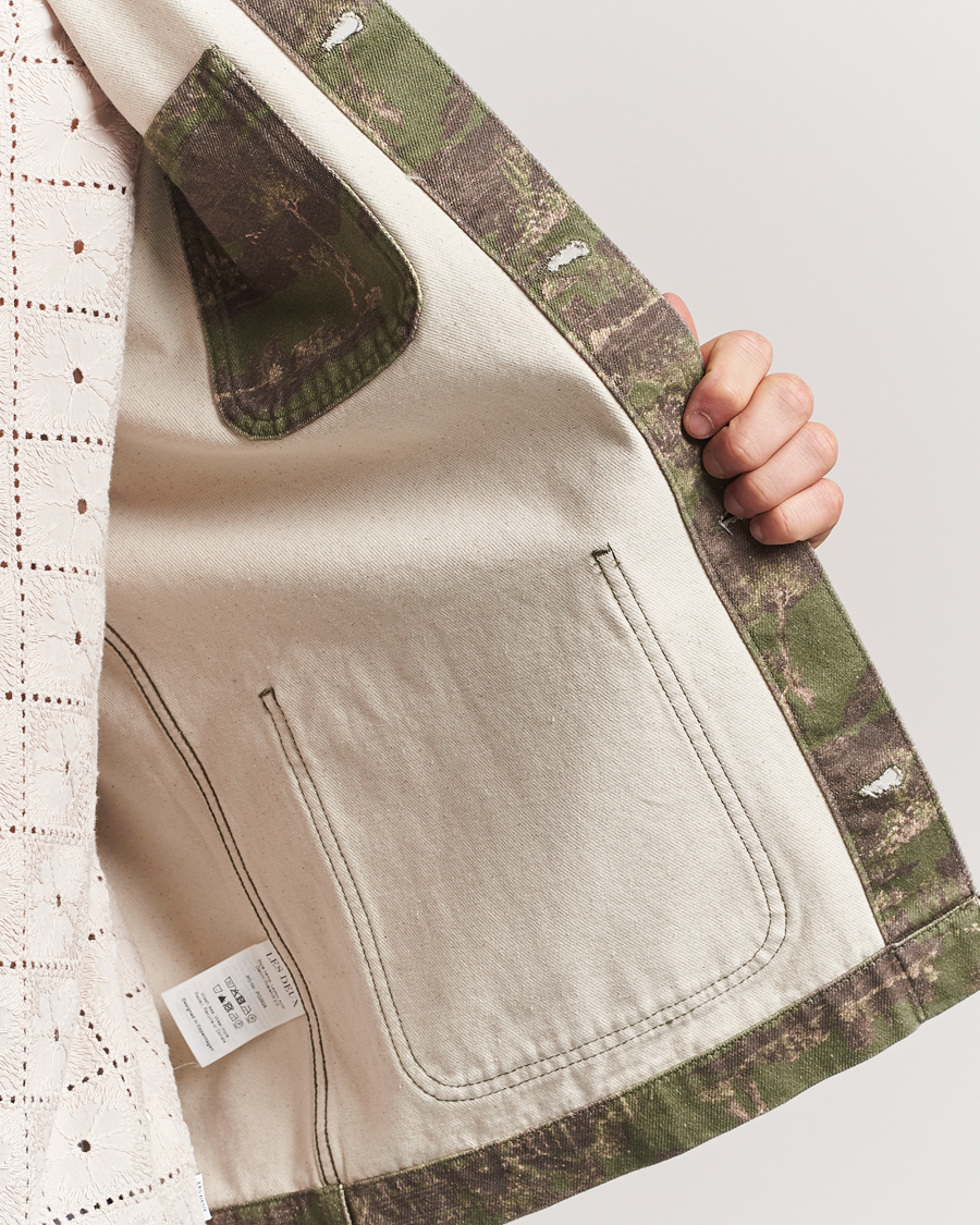 Mies | Kauluspaidat | LES DEUX | Layton AOP Denim Overshirt Camo