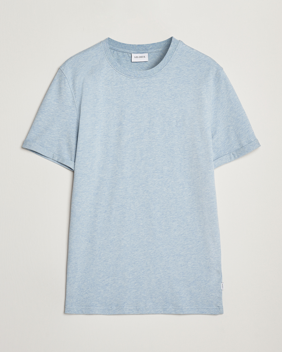 Mies | T-paidat | LES DEUX | Nørregaard Tonal T-Shirt Xenon Blue Melange
