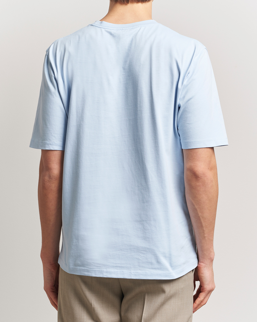 Mies | T-paidat | Tiger of Sweden | Pro Cotton Logo T-Shirt Light Blue