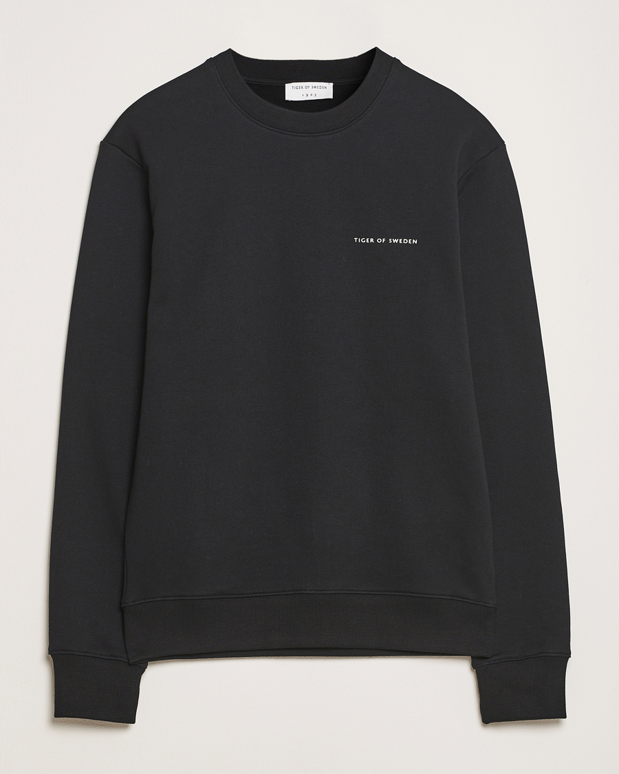 Mies | Puserot | Tiger of Sweden | Emerson Crew Neck Sweatshirt Black