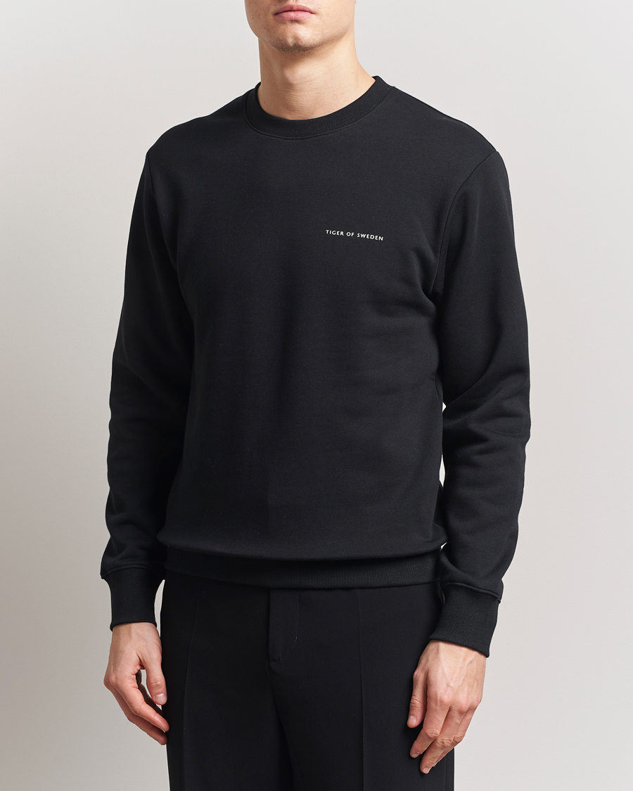 Mies | Puserot | Tiger of Sweden | Emerson Crew Neck Sweatshirt Black