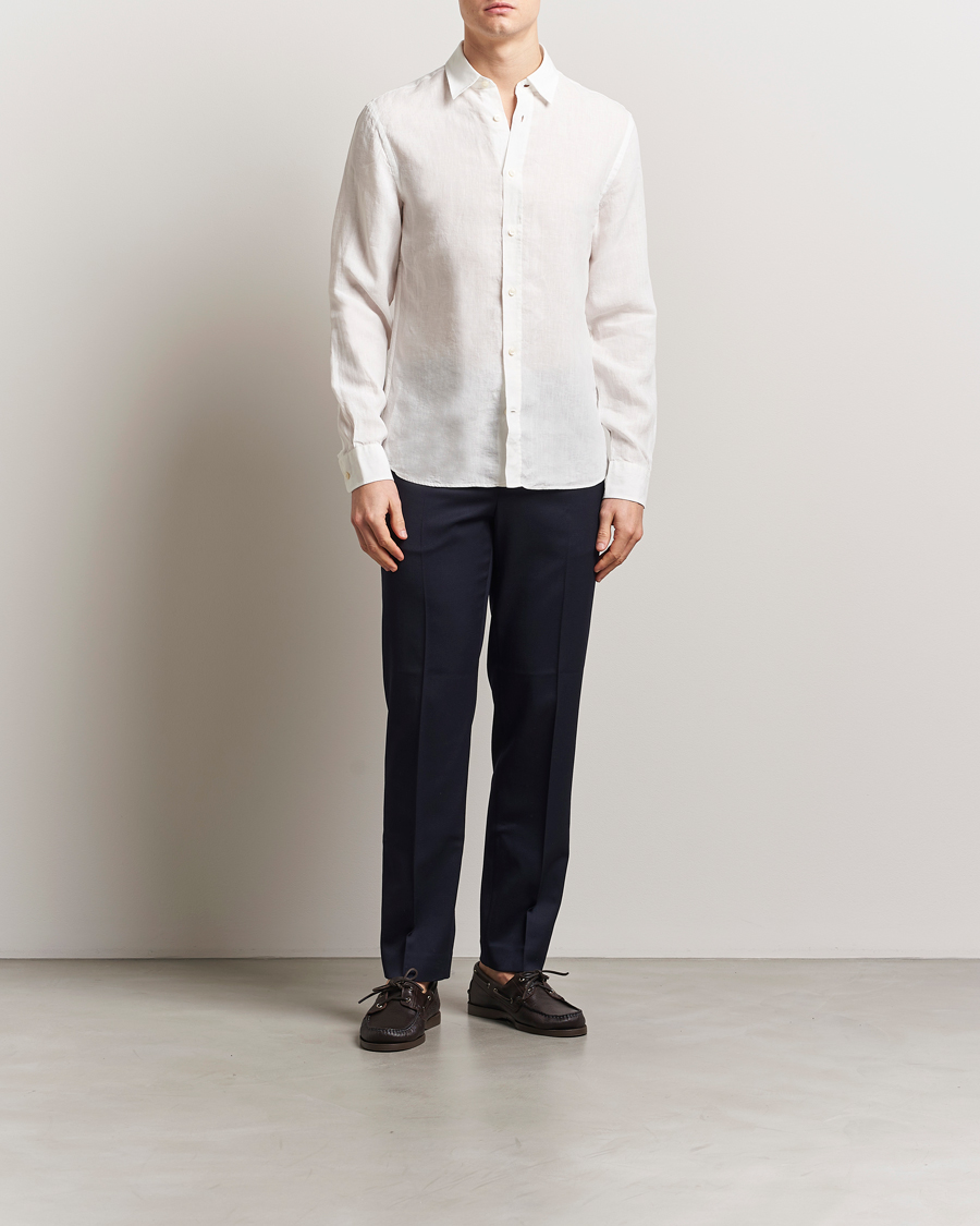 Mies | Kauluspaidat | Tiger of Sweden | Spenser Linen Shirt Off White
