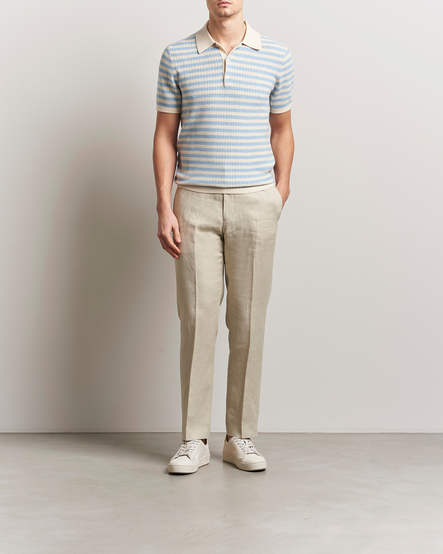 Mies | Housut | Tiger of Sweden | Tannen Linen Drawstring Trousers Cream Sand