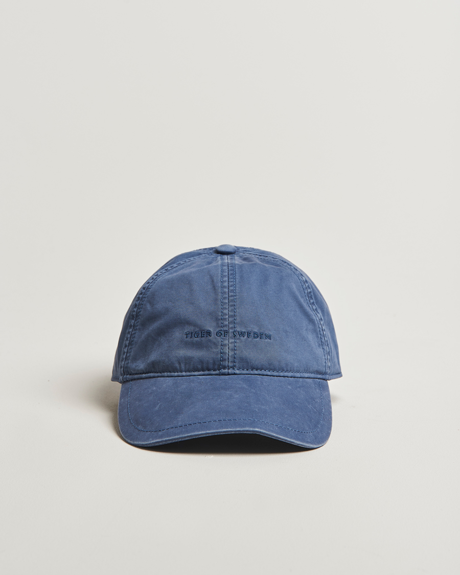 Mies | Tiger of Sweden Hent Washed Logo Cap Bering Sea | Tiger of Sweden | Hent Washed Logo Cap Bering Sea