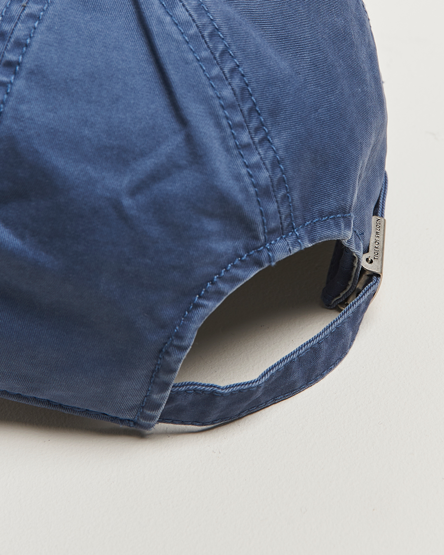 Mies | Tiger of Sweden Hent Washed Logo Cap Bering Sea | Tiger of Sweden | Hent Washed Logo Cap Bering Sea