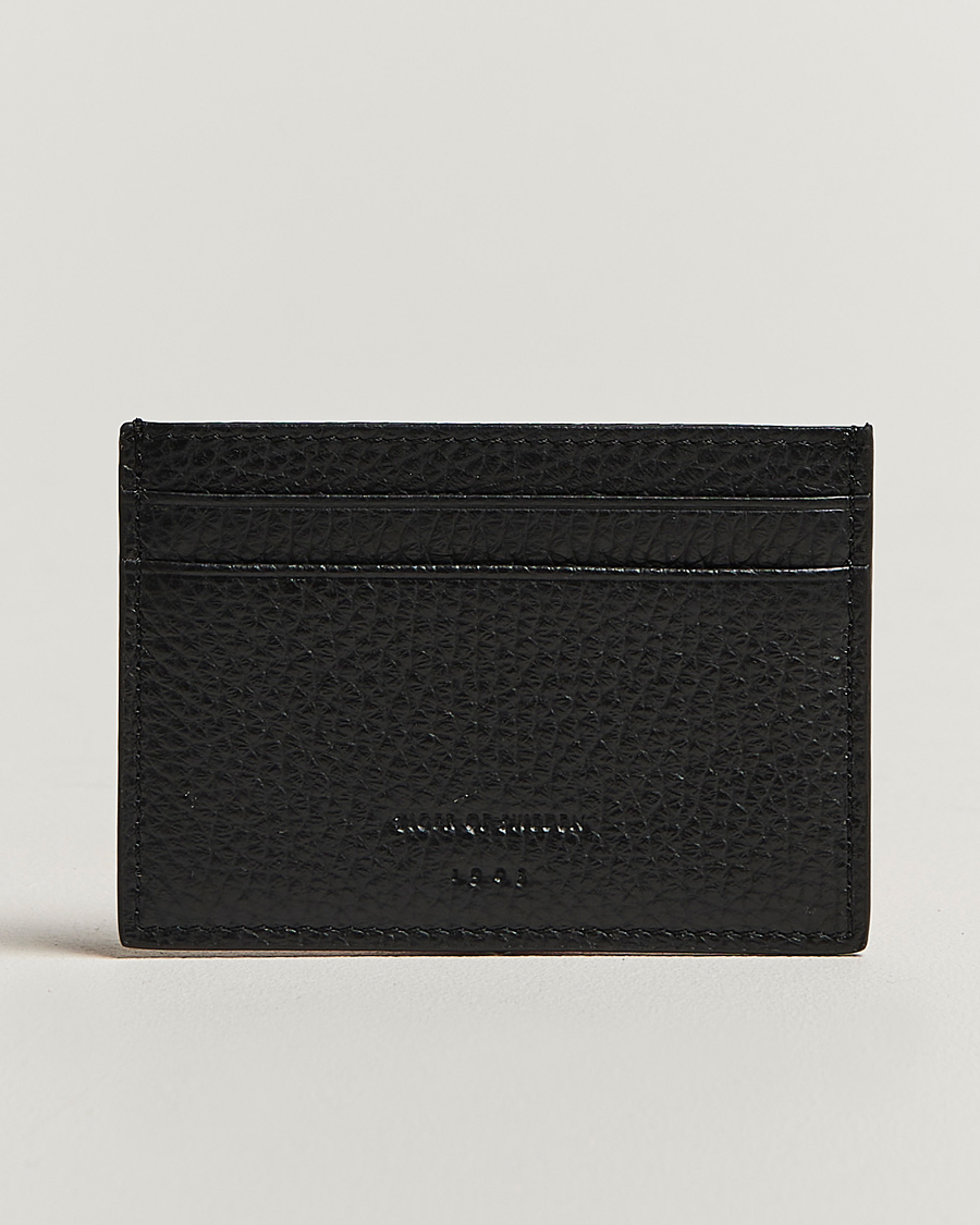 Mies | Tiger of Sweden Wharf Leather Card Holder Black | Tiger of Sweden | Wharf Leather Card Holder Black