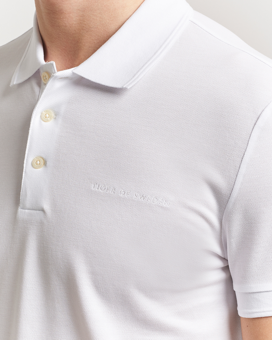 Mies | Pikeet | Tiger of Sweden | Darios Polo Pure White