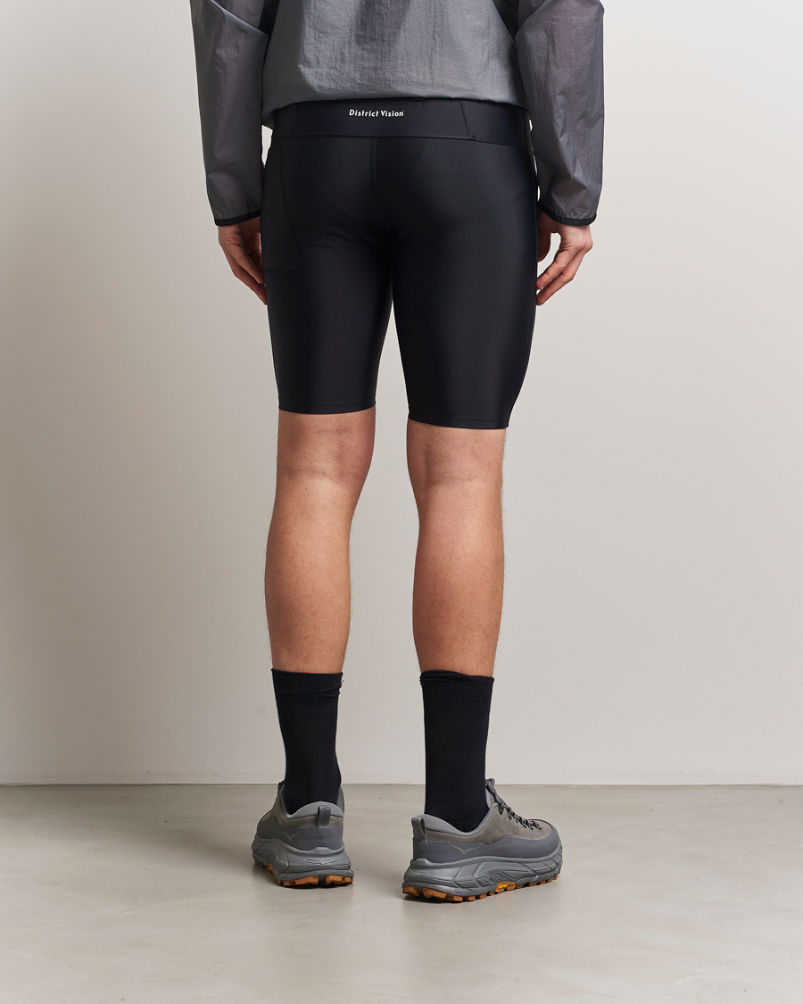 Mies | Shortsit | District Vision | 9 Inch Recycled Half Tights Black