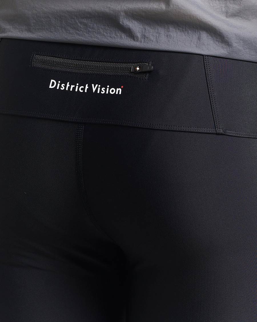 Mies | Shortsit | District Vision | 9 Inch Recycled Half Tights Black