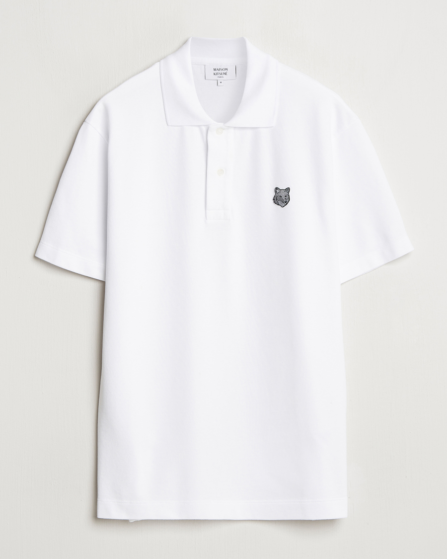 Mies | Pikeet | Maison Kitsuné | Tonal Fox Head Polo White
