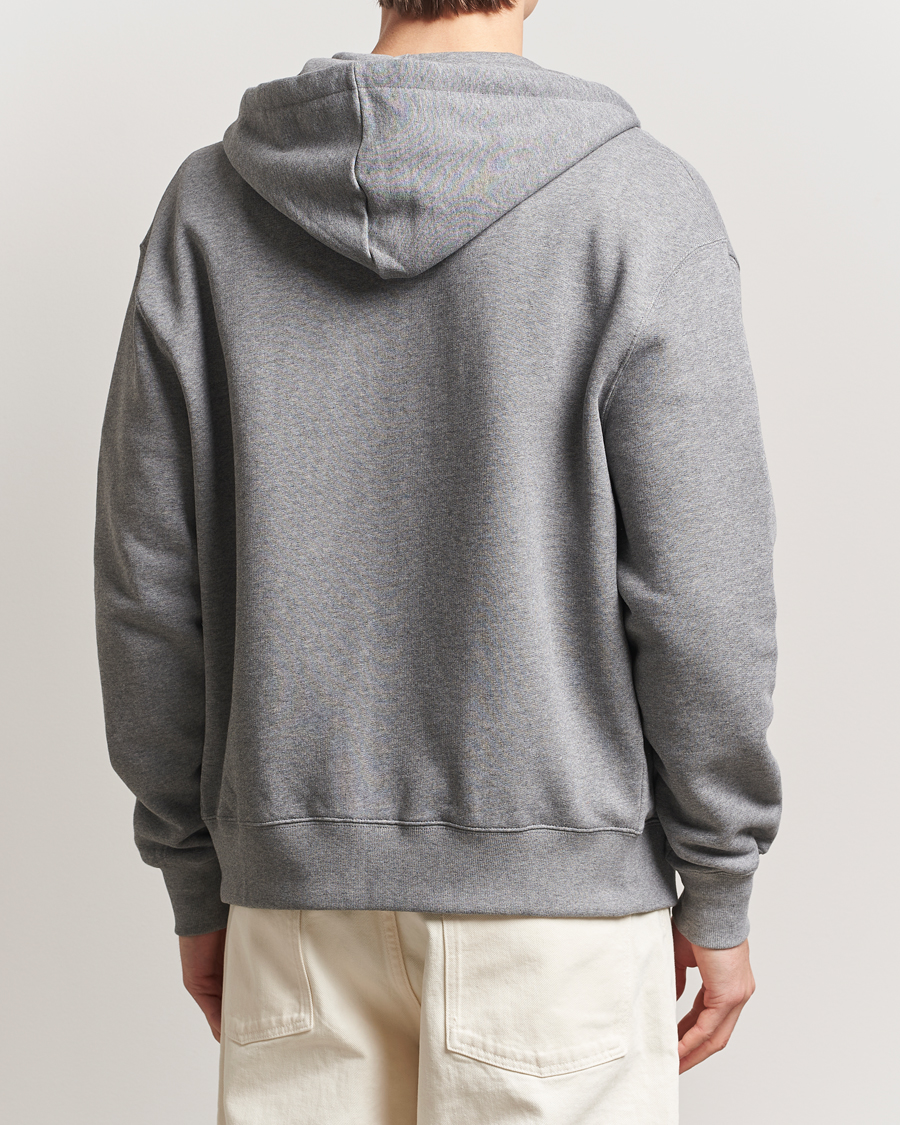 Mies | Puserot | Maison Kitsuné | Tonal Fox Head Full Zip Hoodie Medium Grey Melange