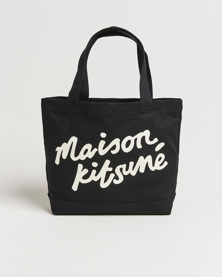 Mies | Maison Kitsuné Handwriting Tote Bag Black | Maison Kitsuné | Handwriting Tote Bag Black