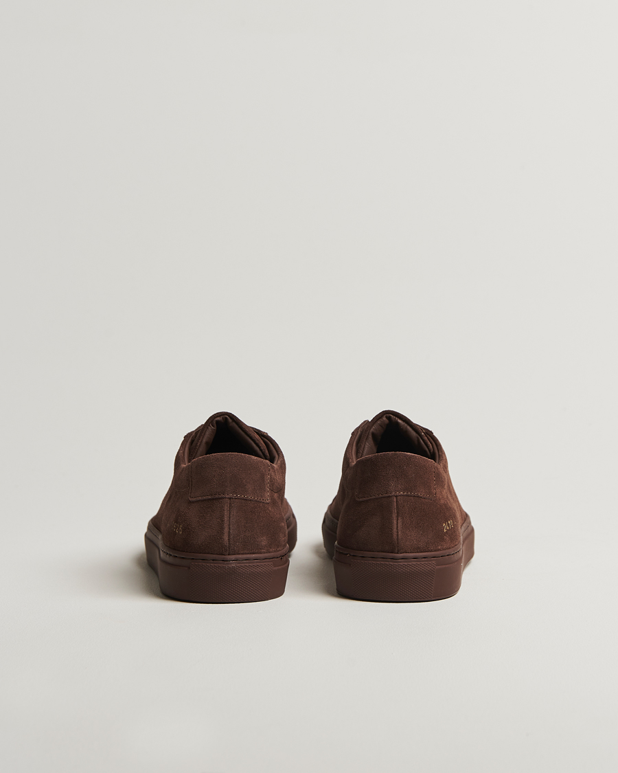 Mies | Common Projects Original Achilles Suede Sneaker Moka | Common Projects | Original Achilles Suede Sneaker Moka