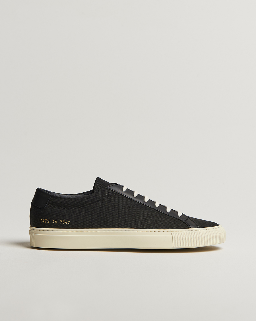 Mies | Common Projects Original Achilles Canvas Sneaker Black | Common Projects | Original Achilles Canvas Sneaker Black