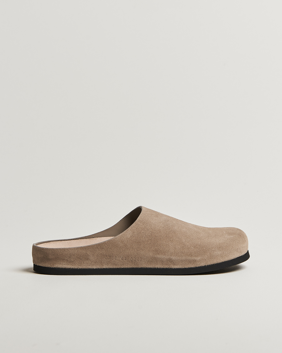 Mies | Common Projects Suede Clog Taupe | Common Projects | Suede Clog Taupe