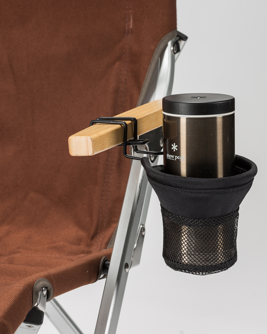 Mies | Outdoor living | Snow Peak | Low Chair Cup Holder Black