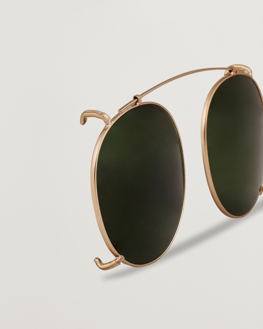 Mies | TBD Eyewear Clip-ons Gold/Bottle Green | TBD Eyewear | Clip-ons Gold/Bottle Green