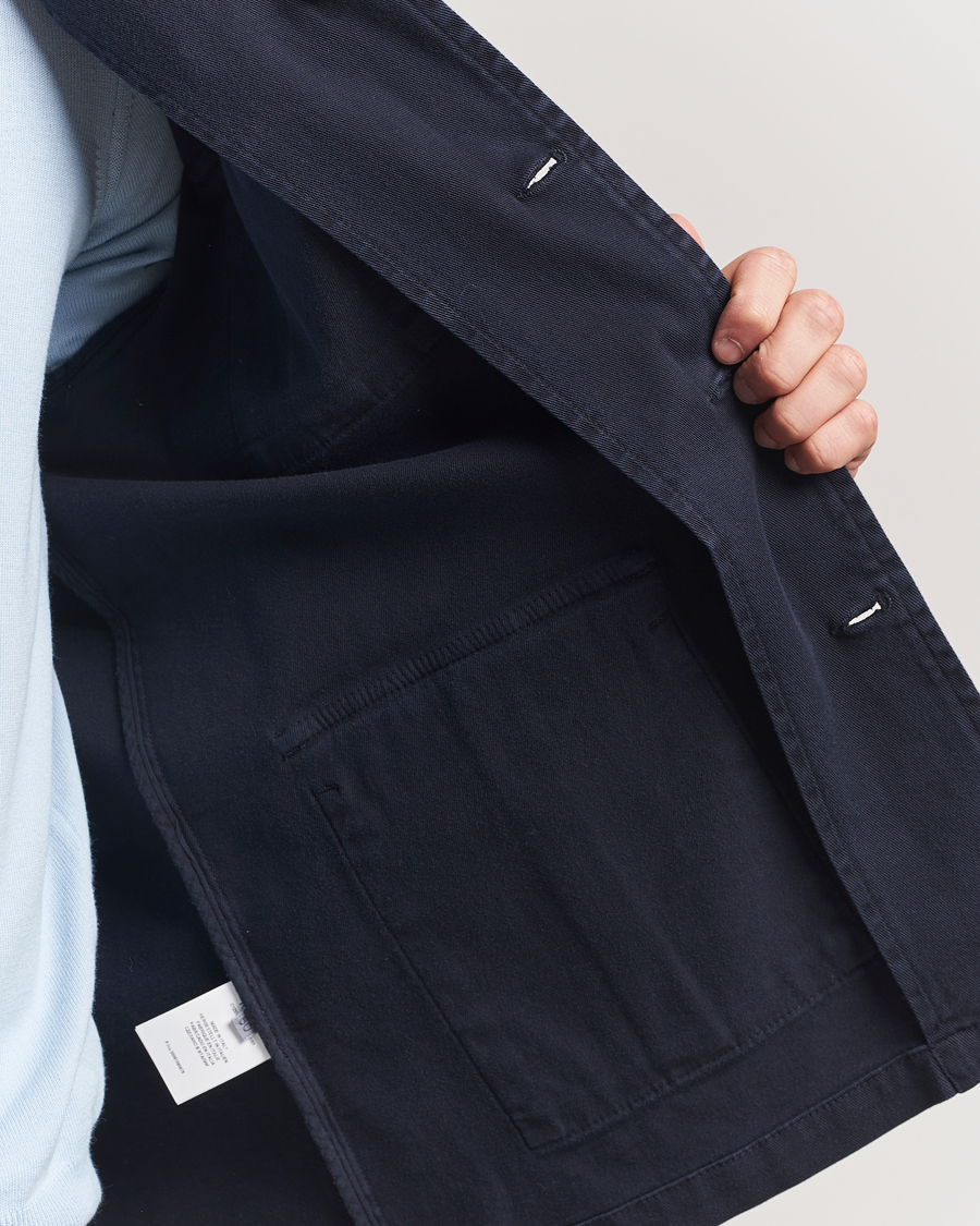 Mies | Takit | Gran Sasso | Cotton Twill Safari Jacket Navy