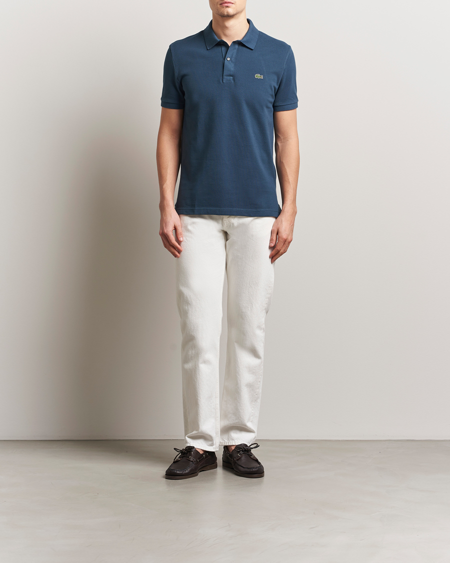 Mies | Pikeet | Lacoste | Slim Fit Polo Piké Falcon Blue