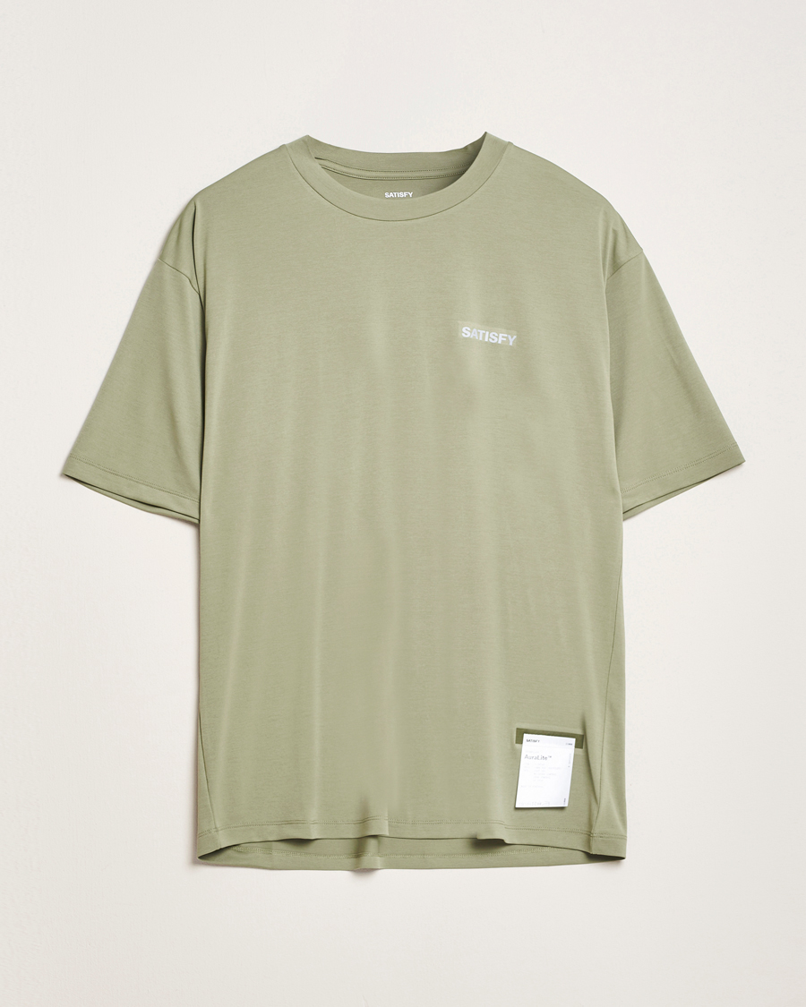 Mies | T-paidat | Satisfy | AuraLite T-Shirt Oil Green