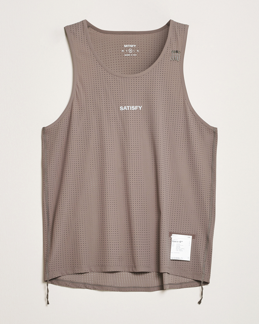 Mies | T-paidat | Satisfy | Space-O Singlet Taupe
