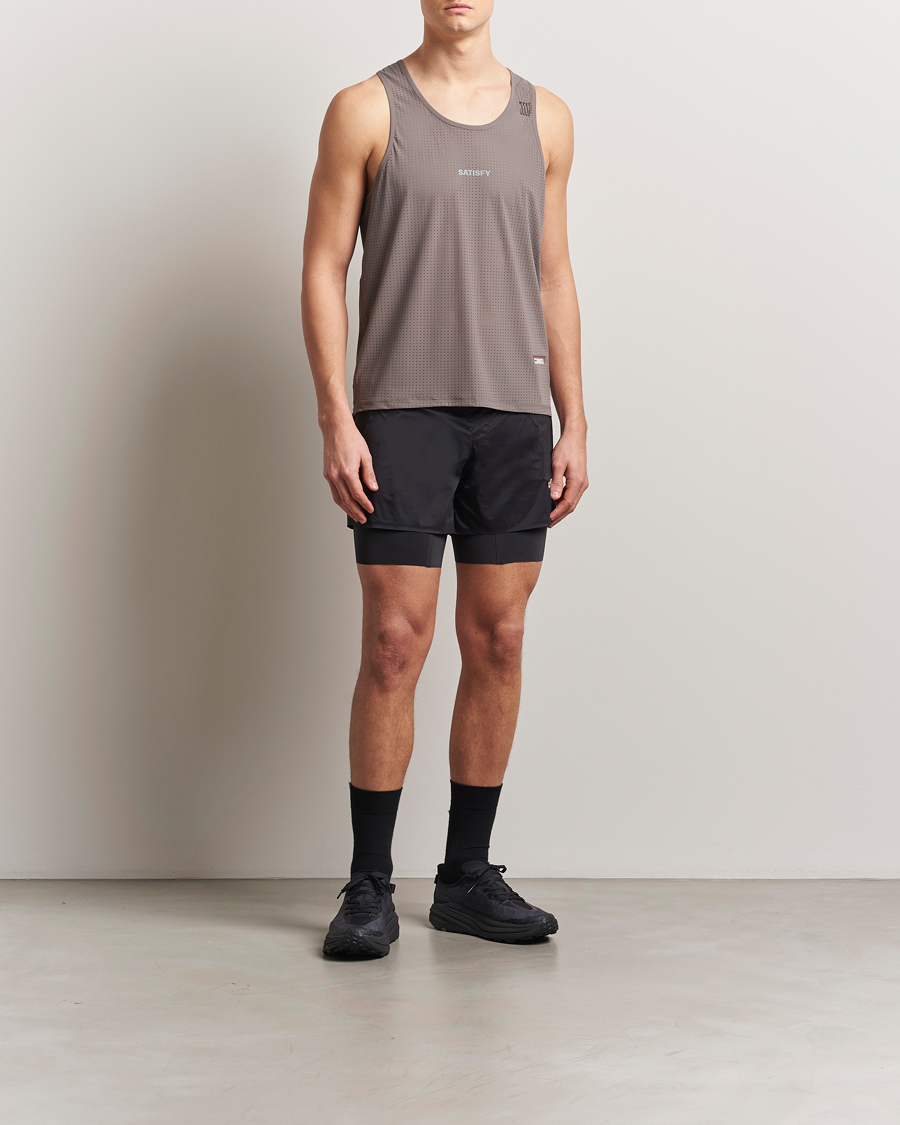 Mies | T-paidat | Satisfy | Space-O Singlet Taupe