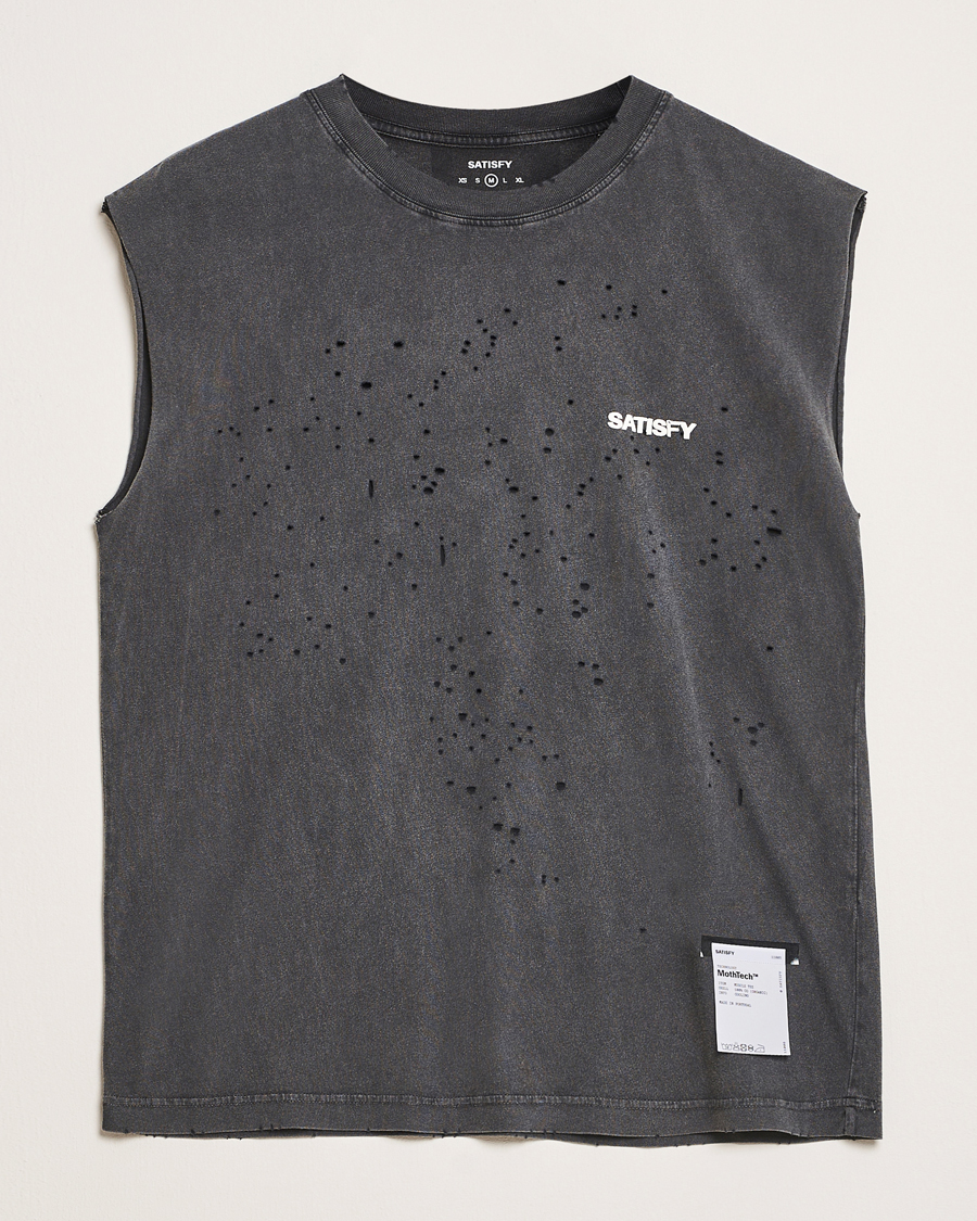 Mies | T-paidat | Satisfy | MothTech Muscle Tee Aged Black