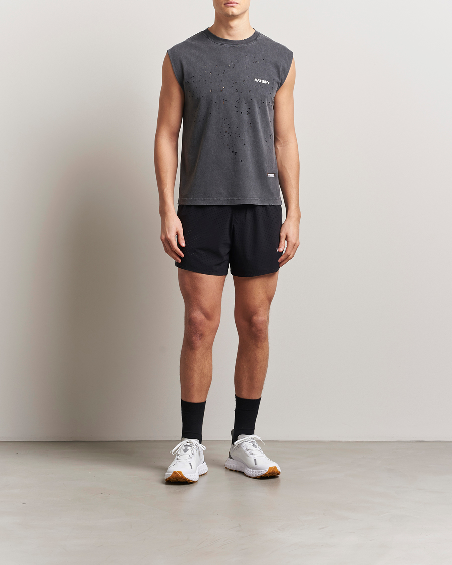 Mies | T-paidat | Satisfy | MothTech Muscle Tee Aged Black