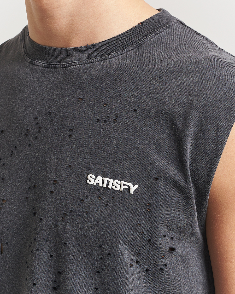 Mies | T-paidat | Satisfy | MothTech Muscle Tee Aged Black