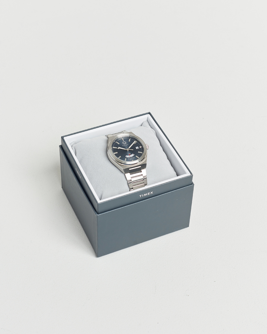 Mies | Timex Q Timex Continental GMT Stainless Steel 39mm Black Dial | Timex | Q Continental GMT Stainless Steel 39mm Black Dial