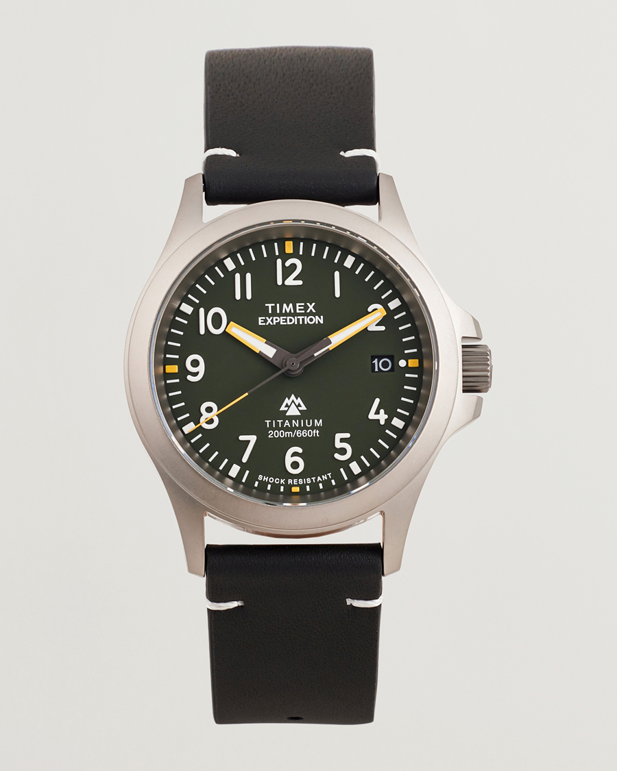 Mies | Timex Expedition Titanium 38mm Green Dial | Timex | Expedition Titanium 38mm Green Dial