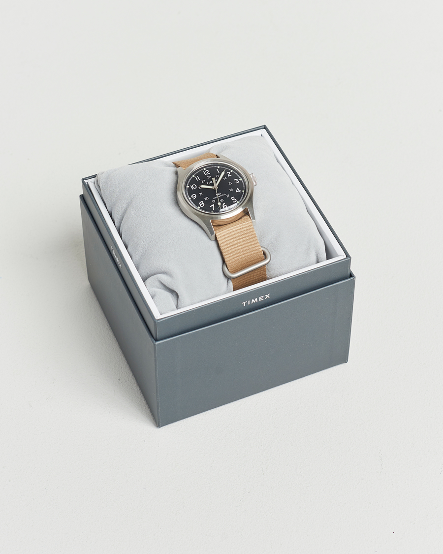 Mies | Timex MK1 Hand Wind 36mm Tan Black Dial | Timex | MK1 Hand Wind 36mm Tan Black Dial