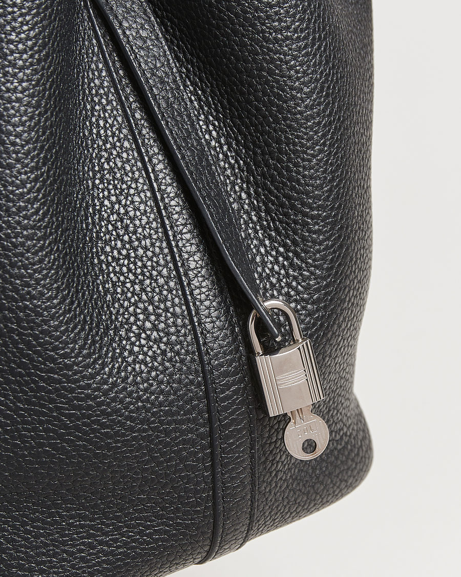 Mies | Hermès Pre-Owned Picotin Lock 22 Taurillon Clemence Leather Black | Hermès Pre-Owned | Picotin Lock 22 Taurillon Clemence Leather Black