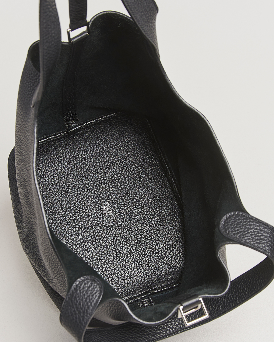 Mies | Hermès Pre-Owned Picotin Lock 22 Taurillon Clemence Leather Black | Hermès Pre-Owned | Picotin Lock 22 Taurillon Clemence Leather Black