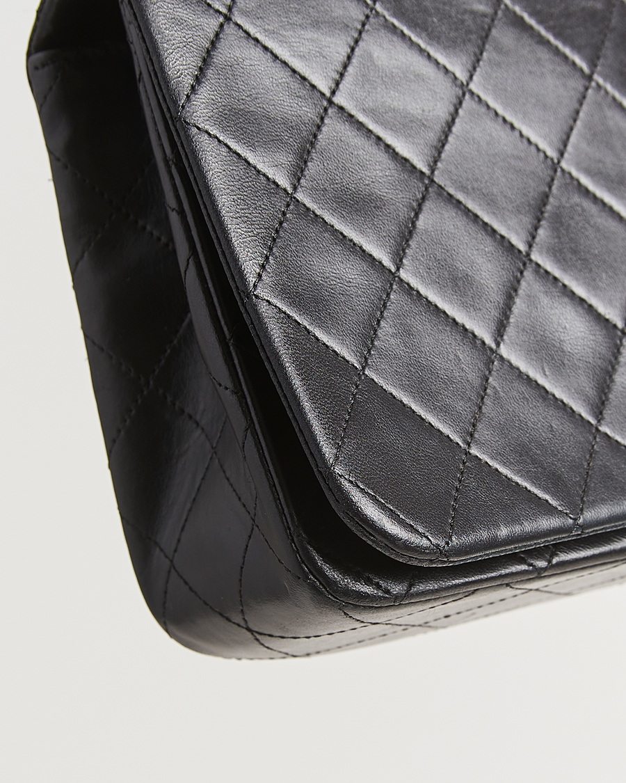 Mies | Chanel Pre-Owned Classic Single Flap Bag Lambskin Black | Chanel Pre-Owned | Classic Single Flap Bag Lambskin Black