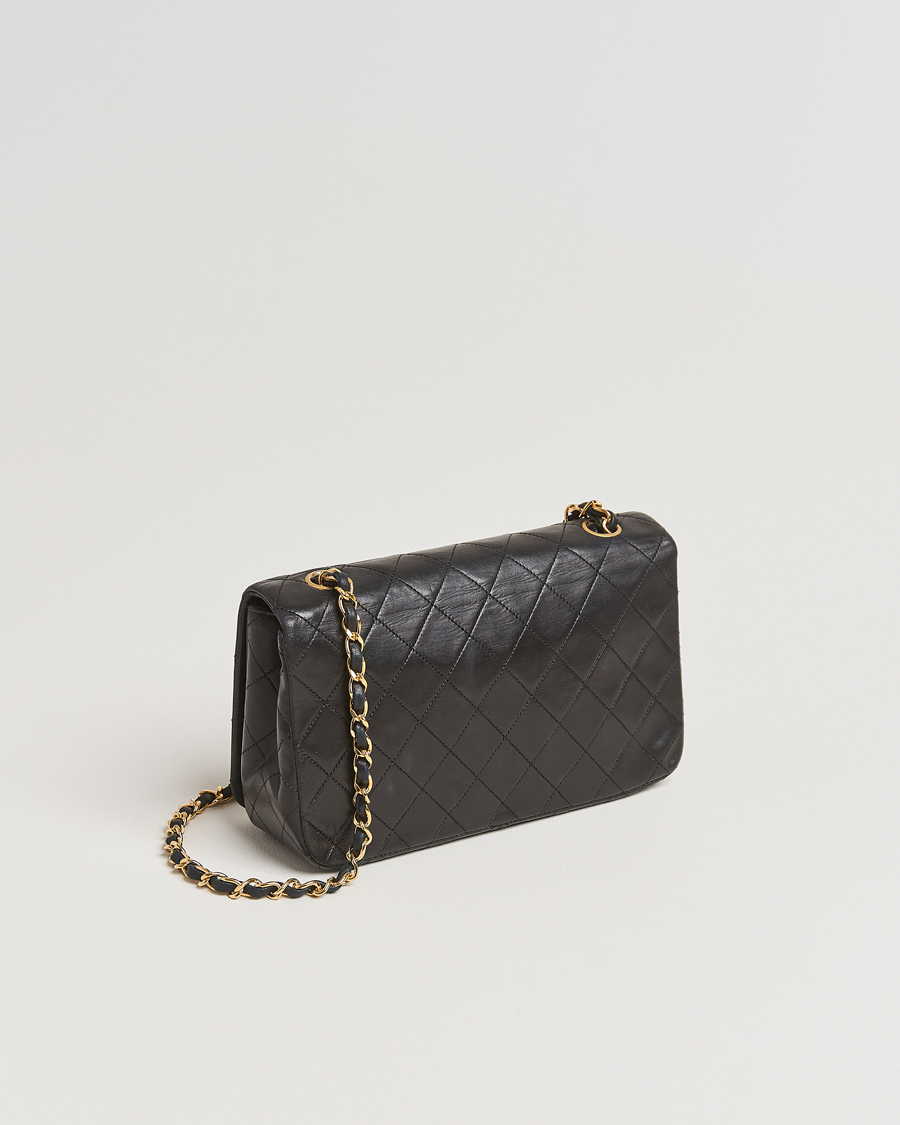 Mies | Chanel Pre-Owned Classic Single Flap Bag Lambskin Black | Chanel Pre-Owned | Classic Single Flap Bag Lambskin Black